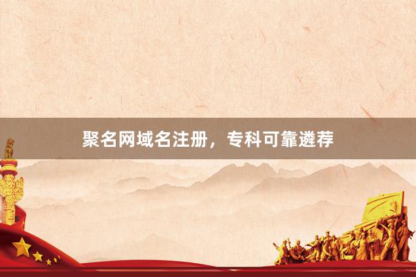 聚名网域名注册，专科可靠遴荐